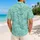 Teal Ocean Ripple Waves for Island Getaways, Beach Escapes and Coastal Weekends Hawaiian Shirt - 2