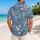 Blue Donkey and Tropical Florals for Relaxed Summer Getaways, Beach Days, and Vacations Hawaiian Shirt - 2