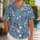 Blue Donkey and Tropical Florals for Relaxed Summer Getaways, Beach Days, and Vacations Hawaiian Shirt - 1