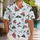 Scarlet Pirate Ships and Cutlasses for Sunny Caribbean Island Getaway Adventures Hawaiian Shirt - 1