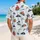 Scarlet Pirate Ships and Cutlasses for Sunny Caribbean Island Getaway Adventures Hawaiian Shirt - 2