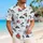 Scarlet Pirate Ships and Cutlasses for Sunny Caribbean Island Getaway Adventures Hawaiian Shirt - 6