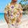 Playful Orange Tiger and Island Icons for Sunny Summer Getaways and Beach Holidays Hawaiian Shirt - 6