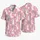 Cute White Bunny and Pink Flowers for Sunny Summer Beach Days with Kids Hawaiian Shirt - 5