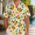 Cheerful Citrus Birds and Sunny Blooms for Tropical Getaways and Beach Days Hawaiian Shirt - 1