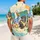 Cheerful Island Animal Friends for Beach Vacations and Family Summer Getaways with Dad Hawaiian Shirt - 2