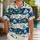 Navy Anchor Nautical Stripes for Summer Cruises, Beach Holidays and Coastal Getaways Hawaiian Shirt - 1
