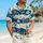 Navy Anchor Nautical Stripes for Summer Cruises, Beach Holidays and Coastal Getaways Hawaiian Shirt - 6