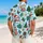 Festive Santa Hat Mouse and Holiday Icons for Christmas Cheer and Winter Getaways Hawaiian Shirt - 2