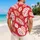 Red Tropical Leaf Motifs for Sunny Island Getaways and Relaxed Summer Celebrations Hawaiian Shirt - 2