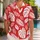Red Tropical Leaf Motifs for Sunny Island Getaways and Relaxed Summer Celebrations Hawaiian Shirt - 1