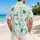 Playful White Bunny and Tropical Icons for Sunny Beach Days and Island Getaways Hawaiian Shirt - 2