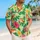 Cheerful Orange Songbird and Hibiscus Blooms for Sunny Island Getaways and Vacations Hawaiian Shirt - 6