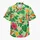 Cheerful Orange Songbird and Hibiscus Blooms for Sunny Island Getaways and Vacations Hawaiian Shirt - 7