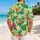 Cheerful Orange Songbird and Hibiscus Blooms for Sunny Island Getaways and Vacations Hawaiian Shirt - 2