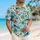 Nautical Cruise Icons and Tropical Flowers for Sunny Island Getaways and Beach Holidays Hawaiian Shirt - 6