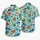 Nautical Cruise Icons and Tropical Flowers for Sunny Island Getaways and Beach Holidays Hawaiian Shirt - 5