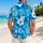Blue Island Animal and Tropical Flower Hawaiian Style for Sunny Beach Getaways Hawaiian Shirt - 2