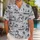 Vintage Harbor Animal Sailors and Cruise Ships for Sunny Seaside Holiday Adventures Hawaiian Shirt - 1