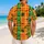 Orange Bat Plaid for Halloween Park Celebrations and Festive Autumn Vacation Getaways Hawaiian Shirt - 2