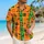 Orange Bat Plaid for Halloween Park Celebrations and Festive Autumn Vacation Getaways Hawaiian Shirt - 6