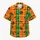Orange Bat Plaid for Halloween Park Celebrations and Festive Autumn Vacation Getaways Hawaiian Shirt - 7