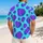 Aqua Teal and Violet Monster Spots for Halloween Parties and Festive Resort Getaways Hawaiian Shirt - 2