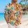 Bouncy Orange Tiger and Tropical Leaves for Playful Island Getaways and Sunny Days Hawaiian Shirt - 6