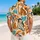 Bouncy Orange Tiger and Tropical Leaves for Playful Island Getaways and Sunny Days Hawaiian Shirt - 2