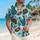 Teal Adventurer Vest and Leather Belt for Halloween Cosplay and Theme Park Outings Hawaiian Shirt - 6