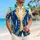 Royal Blue Prince Coat Look for Storybook Cruises and Halloween Cosplay Hawaiian Shirt - 6