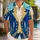 Royal Blue Prince Coat Look for Storybook Cruises and Halloween Cosplay Hawaiian Shirt - 1