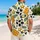 Yellow Plaid Cowboy Star and Blue Denim Buckle for Western Beach Days and Summer Fun Hawaiian Shirt - 2