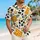 Yellow Plaid Cowboy Star and Blue Denim Buckle for Western Beach Days and Summer Fun Hawaiian Shirt - 6