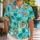 Cheerful Vacation Dog and Tropical Icons for Sunny Beach Getaways and Cartoon Fans Hawaiian Shirt - 1