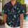 Spooky Mansion Ghosts and Tropical Botanicals for Halloween Beach Getaways and Parties Hawaiian Shirt - 1