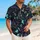 Spooky Mansion Ghosts and Tropical Botanicals for Halloween Beach Getaways and Parties Hawaiian Shirt - 6