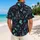 Spooky Mansion Ghosts and Tropical Botanicals for Halloween Beach Getaways and Parties Hawaiian Shirt - 2