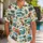 Vintage Mouse Traveler Postcard Motifs for Sunny Island Getaways and Summer Escapes Hawaiian Shirt - 1