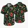 Fanged Sea Monsters and Tropical Blooms for Spooky Beach Getaways and Halloween Escapes Hawaiian Shirt - 5