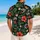 Fanged Sea Monsters and Tropical Blooms for Spooky Beach Getaways and Halloween Escapes Hawaiian Shirt - 2
