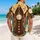 Golden Pocket Watch and Tailored Waistcoat Style for Cruise Vacations and Halloween Hawaiian Shirt - 2