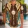 Golden Pocket Watch and Tailored Waistcoat Style for Cruise Vacations and Halloween Hawaiian Shirt - 1