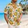 Cheerful Yellow Cartoon Girl Faces for Sunny Island Getaways and Casual Summer Days Hawaiian Shirt - 6