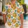 Cheerful Yellow Cartoon Girl Faces for Sunny Island Getaways and Casual Summer Days Hawaiian Shirt - 1