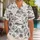 Vintage Resort Travel Icons for Sunny Island Getaways and Theme Park Vacations Hawaiian Shirt - 1