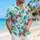 Red Crabs and Reef Fish for Playful Undersea Vacation Adventures by the Shoreline Hawaiian Shirt - 6