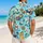 Cartoon Sea Captain Animals for Tropical Family Getaways and Sunny Coastal Holidays Hawaiian Shirt - 2