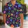 Cute Blue Bulb Plants and Tropical Botanicals for Playful Summer Beach Days Hawaiian Shirt - 1