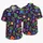Cute Blue Bulb Plants and Tropical Botanicals for Playful Summer Beach Days Hawaiian Shirt - 5